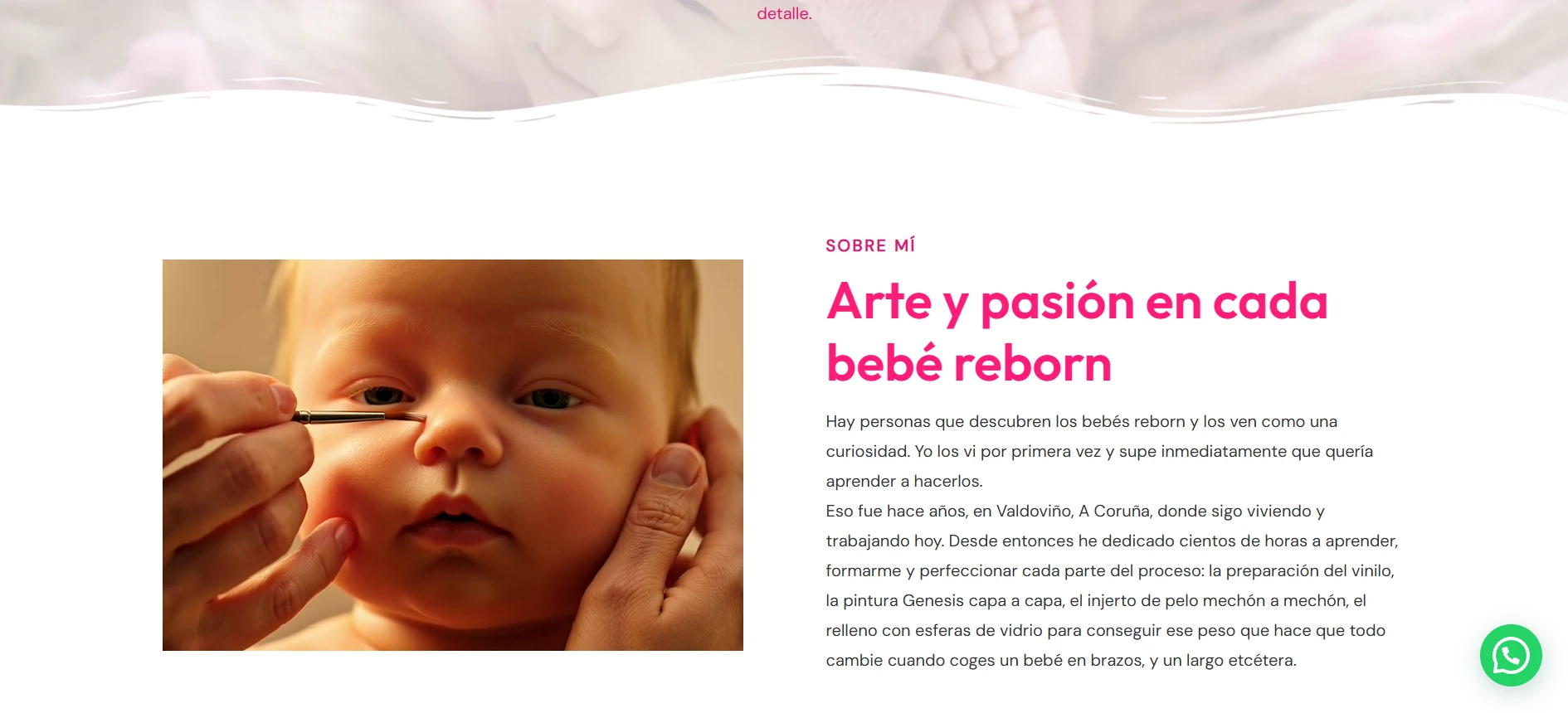 Página sobre mí de bebés reborn artesanales