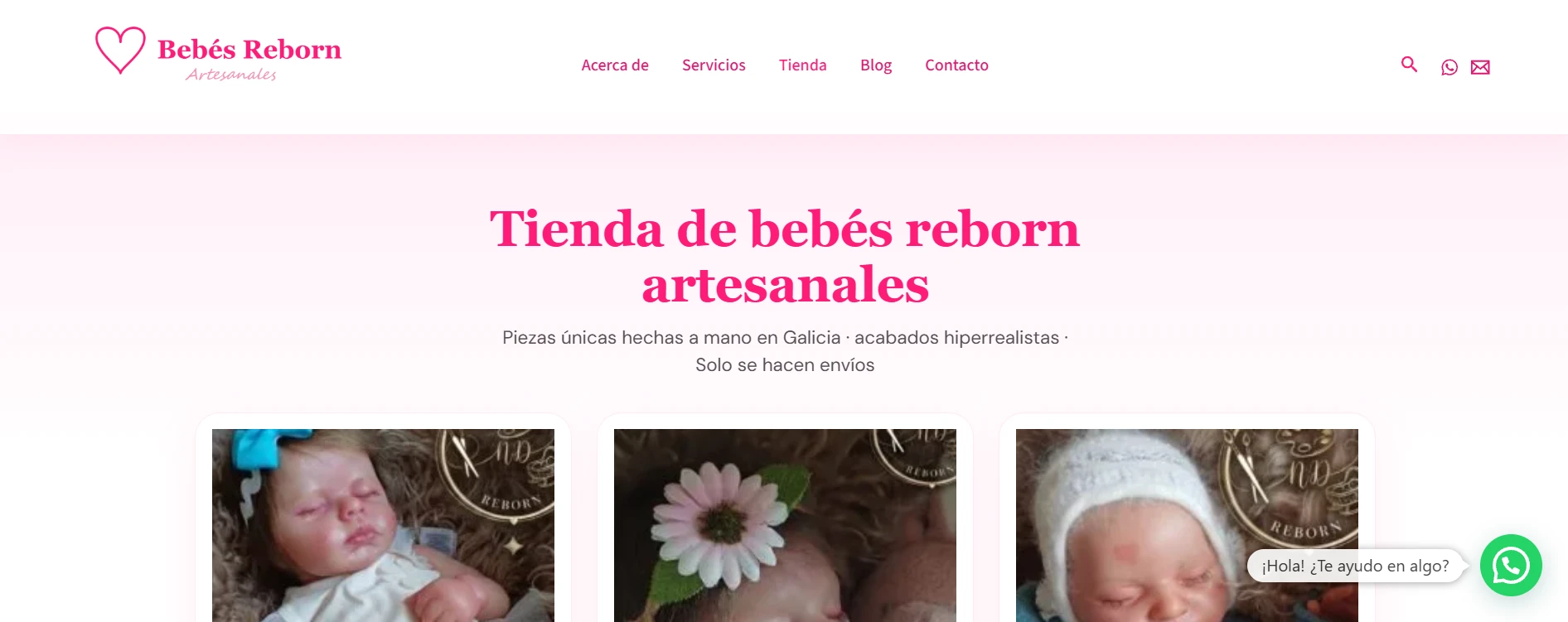 Tienda online de bebés reborn artesanales